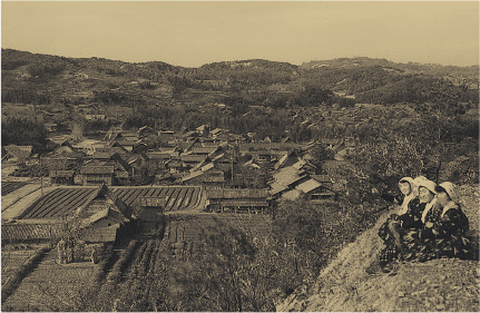 1950年頃の宇治田原の田園風景。
