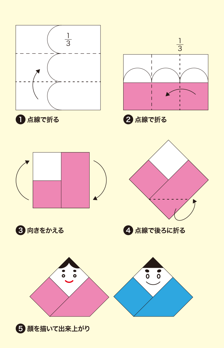 ひな人形の折り方